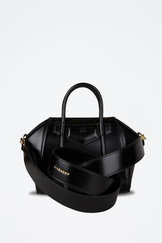 Sac à main en cuir Antigona Basic Mini - Noir