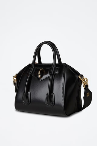 Sac à main en cuir Antigona Basic Mini - Noir