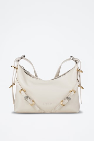 Sac bandoulière en cuir Voyou Basic Mini - Ivoire