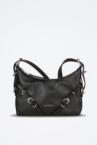 Sac bandoulière en cuir Voyou Basic Mini - Noir