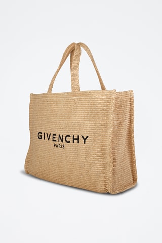 Tote bag G-Tote Raffia Medium - Beige