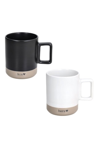 2 canecas em cerâmica - 40 cl