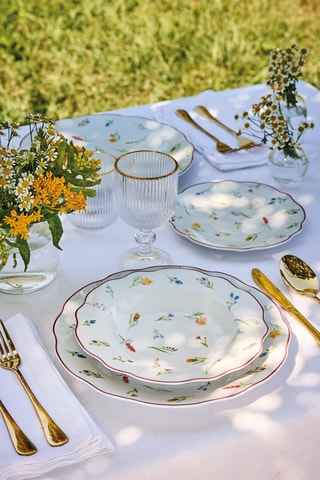 Serviço em porcelana Cappettata Millefiori - 18 peças