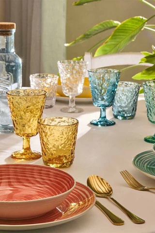 6 copos com pé Elsa - 27 cl