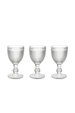 3 copos com pé Diamante 
28 cl
