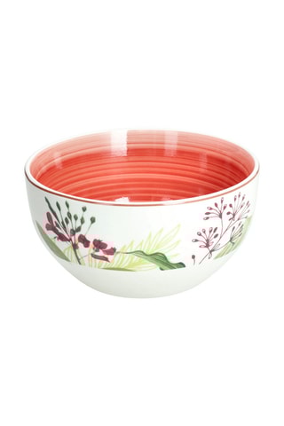 6 tigelas em porcelana Madison Tropicalia - 14 x 7 cm