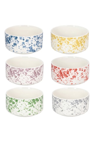 6 tigelas em Bone China Ivy Apulia - 13 x 6,5 cm