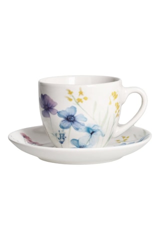 6 chávenas de chá em Bone China Iris Florenne