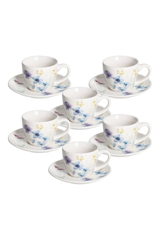 Serviço de café em Bone China Iris Florenne - 6 pessoas