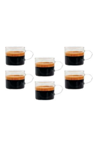 6 chávenas de expresso em vidro borossilicato Lyra - 10 cl