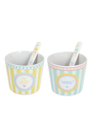 2 tigelas em arenito La Petite Gelateria - 26 cl