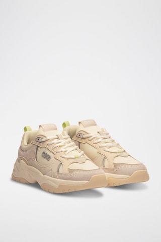 Sapatilhas em nobuck - Bege