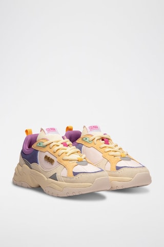 Sapatilhas em nobuck - Bege