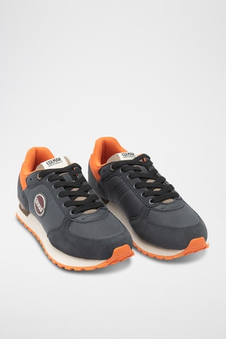 Sapatilhas em nobuck - Azul-marinho