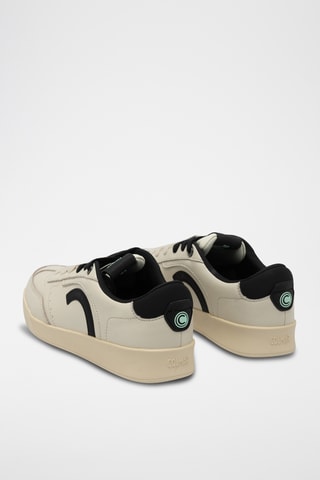 Sapatilhas em couro - Bege