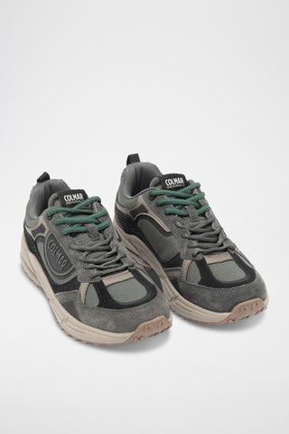 Sapatilhas em couro - Cinzento