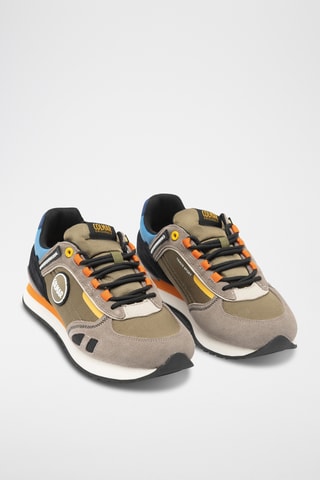 Sapatilhas em couro - Caqui