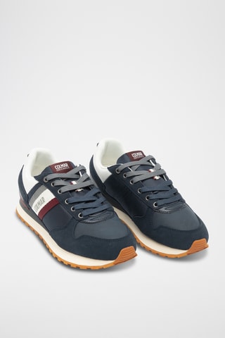 Sapatilhas em couro - Azul-marinho