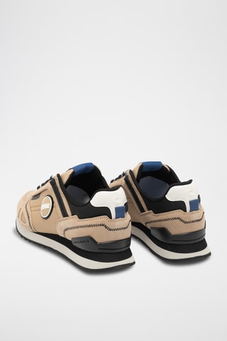 Sapatilhas em couro - Bege