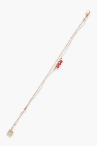Bracelet Doré et rouge