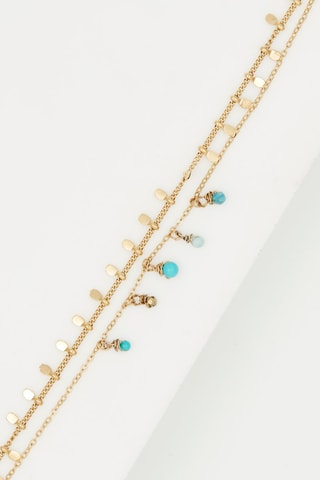 Bracelet Doré et bleu