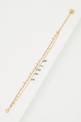 Bracelet Doré et bleu