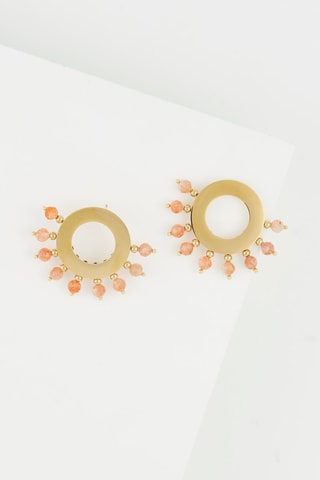 Boucles d'oreilles - Doré et rose
