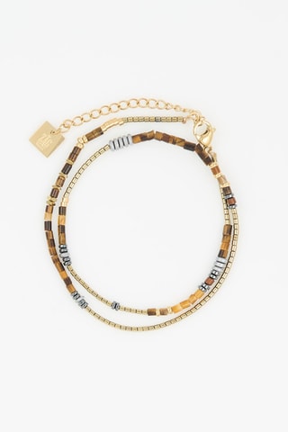 Bracelet multi tours - Œils-de-tigre