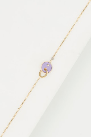 Bracelet Doré et violet