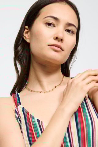 Collier Doré et rouge