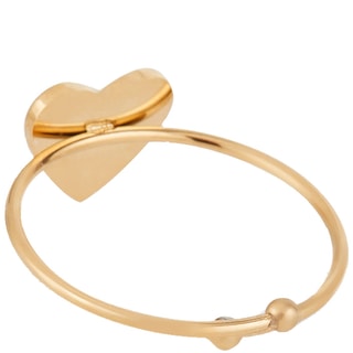 Bague ajustable - Acier inoxydable doré & zirconium