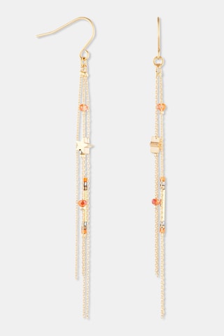 Boucles d'oreilles - Doré et orange