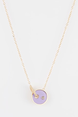 Collier Doré et violet