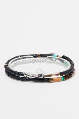 Bracelet Argenté et noir