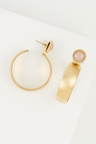 Créoles Quartz roses