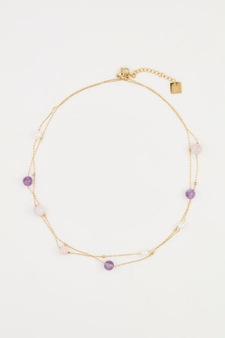 Collier multirangs Calista - Doré