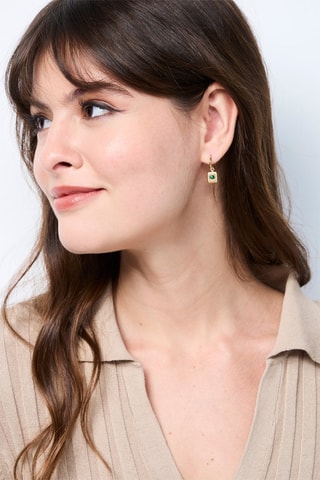 Boucles d'oreilles Malachite