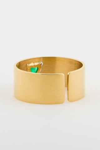 Bague - Doré et vert