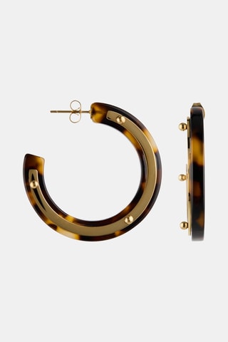 Créoles - Marron et doré