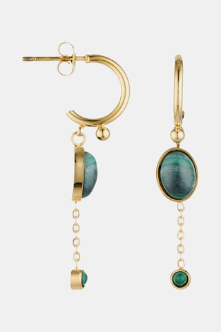 Boucles d’oreilles - Malachites