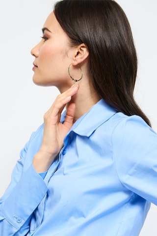 Boucles d'oreilles - Doré et vert