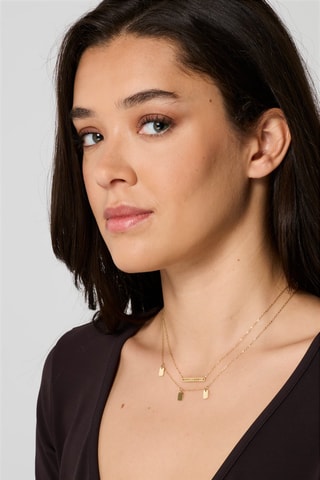 Collier multi-rangs - Doré