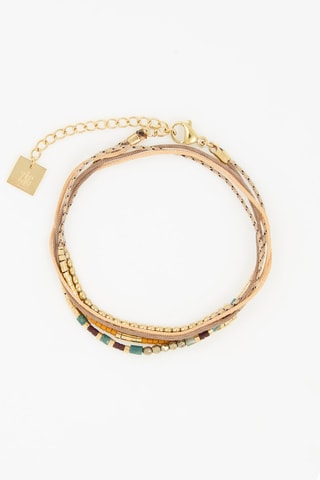 Bracelet multi tours - Marron