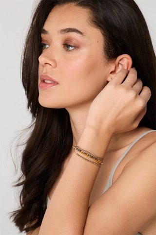 Bracelet multi tours - Marron