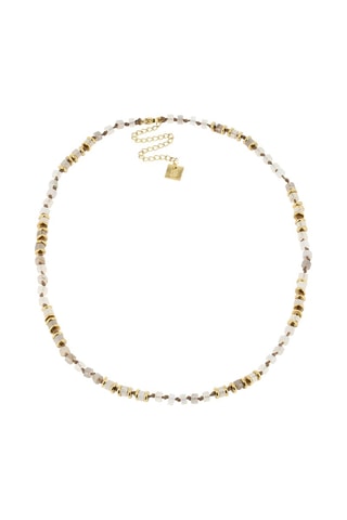 Collier Court - Doré et blanc