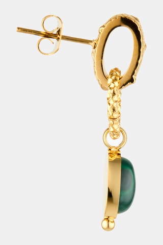 Boucles d'oreilles - Malachites