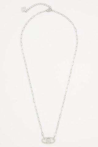 Collier - Argenté et blanc