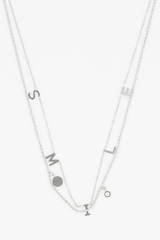 Collier multi-rangs - Argenté