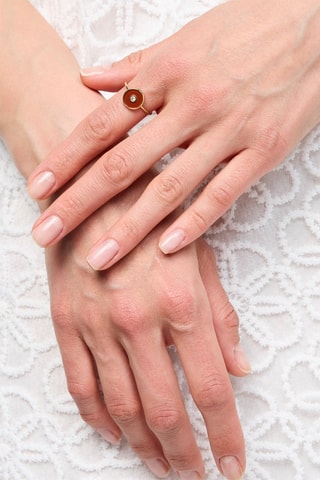 Bague Doré et marron