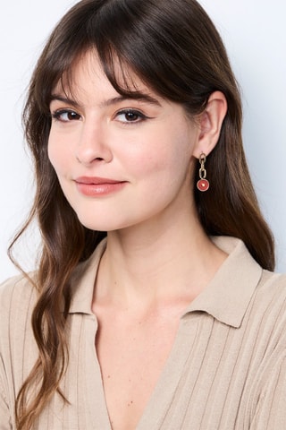Boucles d'oreilles Cornaline